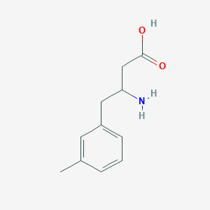 molecular formula C11H15NO2 B1374595 3-氨基-4-(间甲苯基)丁酸 CAS No. 678969-19-2