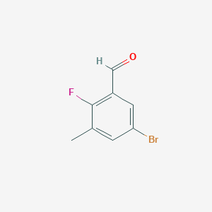 5-Bromo-2-fluoro-3-methylbenzaldehyde