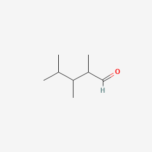 molecular formula C8H16O B13746041 2,3,4-Trimethylvaleraldehyde CAS No. 3601-65-8
