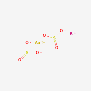 molecular formula AuKO6S2 B13746167 Sulphurous acid, gold potassium salt CAS No. 28600-36-4
