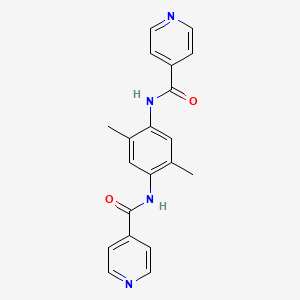 molecular formula C20H18N4O2 B13746179 N,N'-(2,5-Dimethyl-1,4-phenylene)diisonicotinamide 
