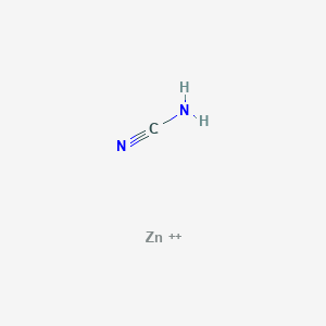 molecular formula CH2N2Zn+2 B13746235 zinc;cyanamide 