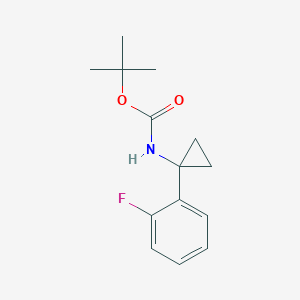 tert-Butyl N-[1-(2-fluorophenyl)cyclopropyl]carbamate