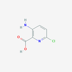 molecular formula C6H5ClN2O2 B1374628 3-Amino-6-chloropyridine-2-carboxylic acid CAS No. 866807-27-4