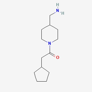 1-[4-(Aminomethyl)piperidin-1-yl]-2-cyclopentylethanone