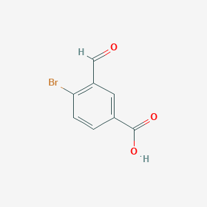 molecular formula C8H5BrO3 B1374638 4-Bromo-3-formylbenzoic acid CAS No. 776315-23-2
