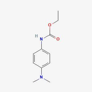 molecular formula C11H16N2O2 B13746393 Carbamic acid, [4-(dimethylamino)phenyl]-, ethyl ester CAS No. 41116-23-8