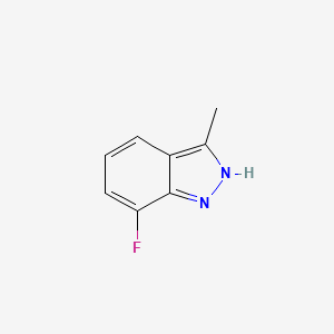 molecular formula C8H7FN2 B1374641 7-Fluoro-3-methyl-1H-indazole CAS No. 1017682-73-3