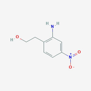 molecular formula C8H10N2O3 B13746456 2-Amino-4-nitrobenzeneethanol 