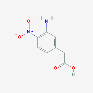 molecular formula C8H8N2O4 B1374647 2-(3-Amino-4-nitrophenyl)acetic acid CAS No. 1261438-26-9