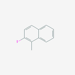 molecular formula C11H9I B13746490 2-Iodo-1-methylnaphthalene CAS No. 36262-68-7