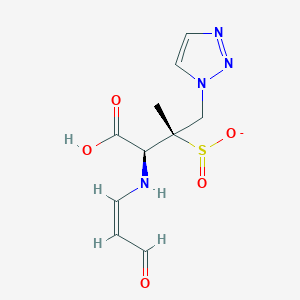 molecular formula C10H13N4O5S- B13746498 Tazobactam intermediate 