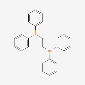molecular formula C26H24AsP B13746518 (2-(Diphenylarsino)ethyl)diphenylphosphine CAS No. 23582-06-1