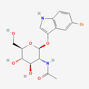 molecular formula C16H19BrN2O6 B1374652 5-溴-3-吲哚基 N-乙酰-β-d-葡糖胺 CAS No. 58225-98-2