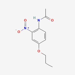 molecular formula C11H14N2O4 B13746572 N-(2-Nitro-4-propoxyphenyl)acetamide CAS No. 20367-33-3
