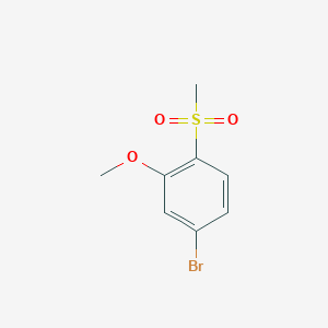molecular formula C8H9BrO3S B1374658 4-Bromo-1-methanesulfonyl-2-methoxybenzene CAS No. 1095544-87-8