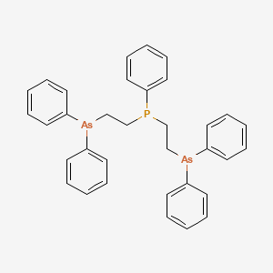 molecular formula C34H33As2P B13746602 Bis(2-(diphenylarsino)ethyl)(phenyl)phosphine CAS No. 23582-05-0