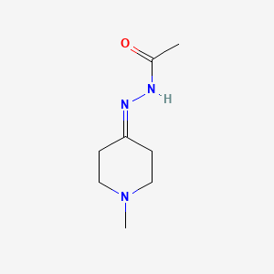 molecular formula C8H15N3O B13746621 N-(1-Methylpiperidin-4-ylidene)acetohydrazide CAS No. 2799-91-9
