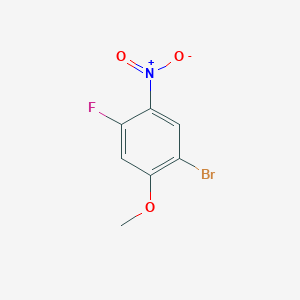 molecular formula C7H5BrFNO3 B1374663 1-Bromo-4-fluoro-2-methoxy-5-nitrobenzene CAS No. 935288-20-3