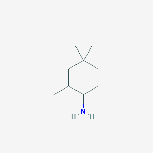 molecular formula C9H19N B1374667 2,4,4-Trimethylcyclohexan-1-amine CAS No. 1375982-88-9