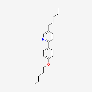 molecular formula C21H29NO B13746670 5-Pentyl-2-(4-pentyloxy-phenyl)-pyridine 