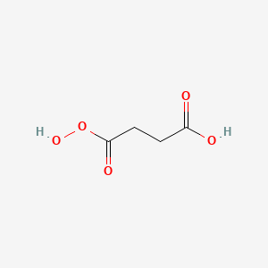 molecular formula C4H6O5 B13746702 Monoperoxysuccinic acid CAS No. 3504-13-0
