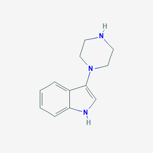 B137468 3-(Piperazin-1-YL)-1H-indole CAS No. 149669-53-4