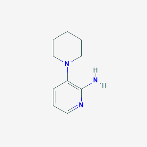 molecular formula C10H15N3 B1374684 3-(Piperidin-1-yl)pyridin-2-amine CAS No. 1286273-41-3