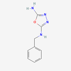 molecular formula C9H10N4O B1374685 2-N-benzyl-1,3,4-oxadiazole-2,5-diamine CAS No. 90558-69-3