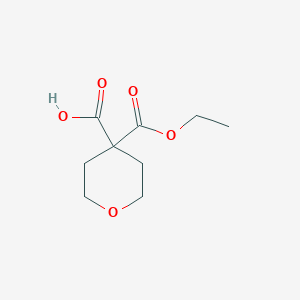 molecular formula C9H14O5 B1374688 4-(Ethoxycarbonyl)oxane-4-carboxylic acid CAS No. 108630-68-8