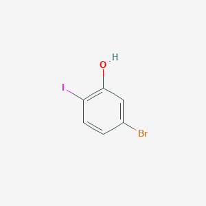 molecular formula C6H4BrIO B1374690 5-溴-2-碘酚 CAS No. 858855-11-5