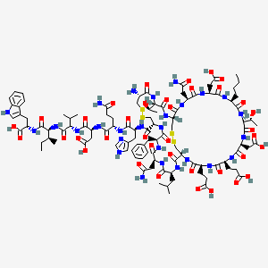 molecular formula C104H149N27O37S4 B13746919 (Nle6)-Sarafotoxin C 