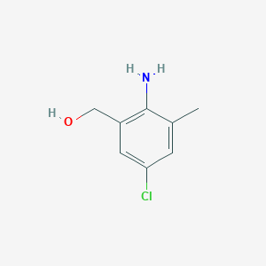 molecular formula C8H10ClNO B1374692 (2-Amino-5-chloro-3-methylphenyl)methanol CAS No. 775331-65-2