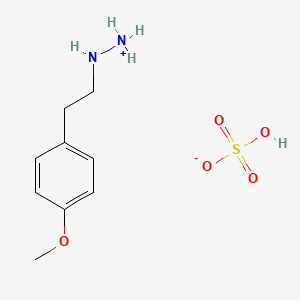 molecular formula C9H16N2O5S B13746942 1-(p-Methoxyphenethyl)hydrazine hydrogen sulfate CAS No. 2771-13-3