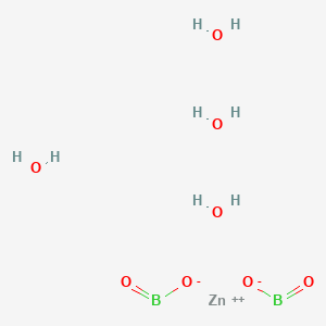 molecular formula B2H8O8Zn B13746966 zinc;oxido(oxo)borane;tetrahydrate 