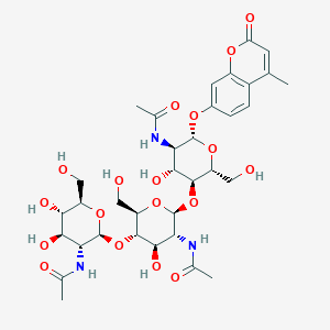 4-Methylumbelliferyl-N,N',N''-triacetyl-beta-chitotrioside