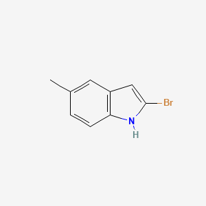 molecular formula C9H8BrN B1374701 1H-Indole, 2-bromo-5-methyl- CAS No. 1388030-98-5