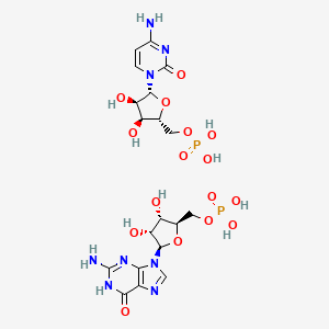 molecular formula C19H28N8O16P2 B13747075 P-rCyd.P-rGuo CAS No. 25280-45-9