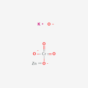 molecular formula CrKO5Zn- B13747076 Potassium zinc chromate oxide (K2Zn4(CrO4)4O) CAS No. 12433-50-0