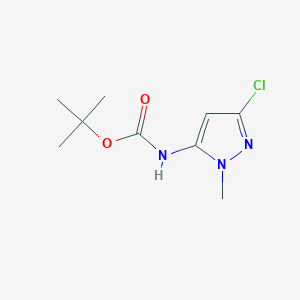 molecular formula C9H14ClN3O2 B1374708 5-(Boc-amino)-3-chloro-1-methyl-1H-pyrazole CAS No. 1312949-21-5