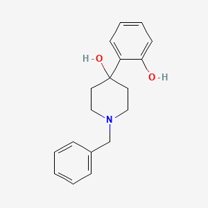 molecular formula C18H21NO2 B1374709 1-Benzyl-4-(2-hydroxyphenyl)piperidin-4-ol CAS No. 474396-94-6