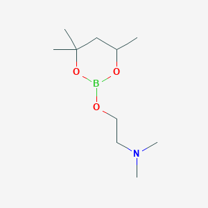 molecular formula C10H22BNO3 B13747097 Dimethyl-[2-(4,4,6-trimethyl-[1,3,2]dioxaborinan-2-yloxy)-ethyl]-amine CAS No. 3208-45-5