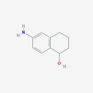 molecular formula C10H13NO B1374710 6-Amino-1,2,3,4-tetrahydronaphthalen-1-ol CAS No. 503832-26-6