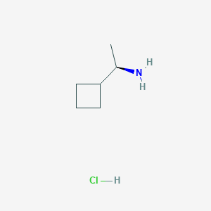 molecular formula C6H14ClN B1374713 (R)-1-cyclobutylethanamine hydrochloride CAS No. 677743-79-2
