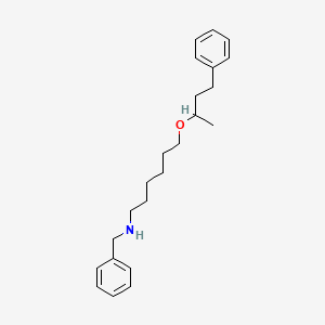 molecular formula C23H33NO B1374719 N-Benzyl-6-((4-phenylbutan-2-yl)oxy)hexan-1-amine CAS No. 108928-82-1