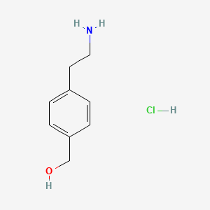 molecular formula C9H14ClNO B1374720 (4-(2-Aminoethyl)phenyl)methanol hydrochloride CAS No. 68559-71-7