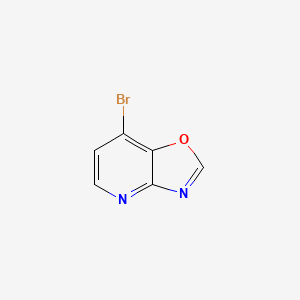 molecular formula C6H3BrN2O B1374723 7-溴[1,3]恶唑并[4,5-b]吡啶 CAS No. 1429901-88-1