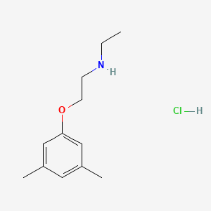 molecular formula C12H20ClNO B1374724 [2-(3,5-Dimethylphenoxy)ethyl]ethylamine hydrochloride CAS No. 1609403-32-8