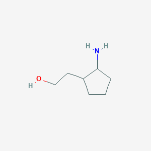 molecular formula C7H15NO B1374728 2-(2-氨基环戊基)乙醇 CAS No. 109842-93-5