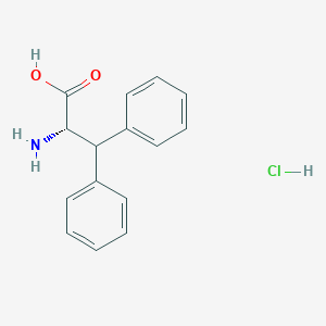 molecular formula C15H16ClNO2 B1374729 (S)-2-Amino-3,3-diphenylpropanoic acid hydrochloride CAS No. 138662-62-1